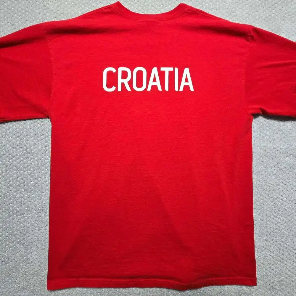 Nike Croatia HNS National Soccer Team Graphic T-Shirt Red